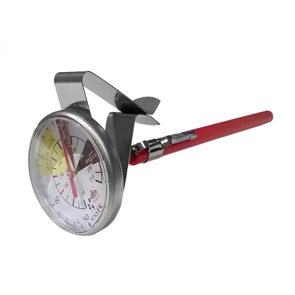 DVG Milk Jug Thermometer With Fixing Clip (Black)